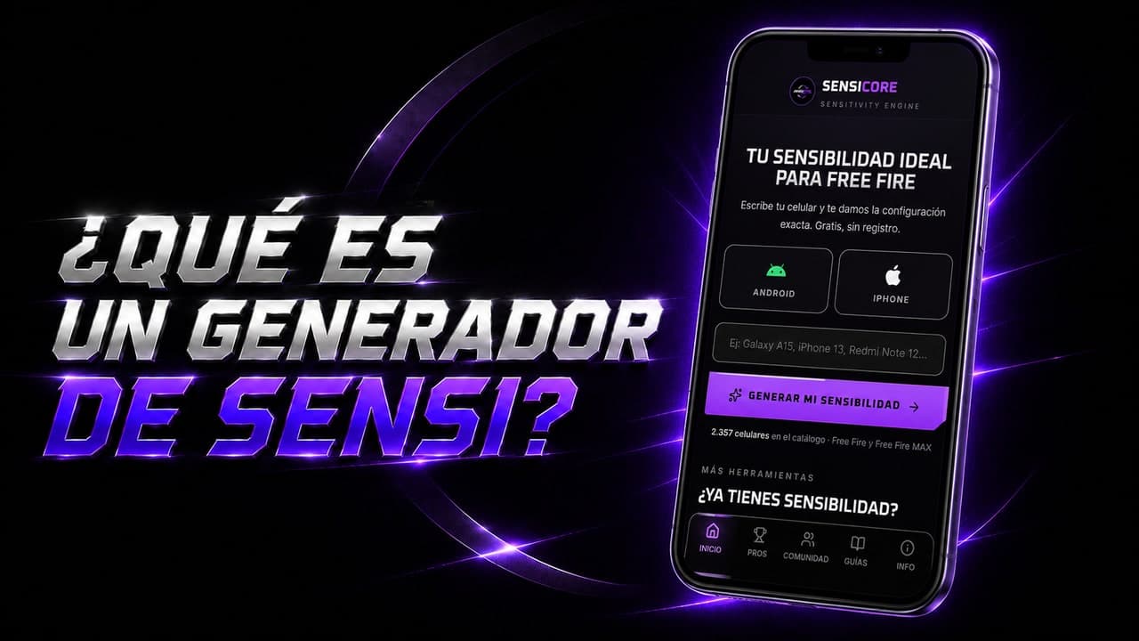 Qué es un generador de sensibilidad para Free Fire y cómo usarlo